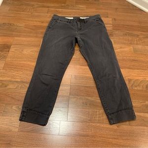 Pilcro and the letterpress pants stet size 28 washed black anthropologie
